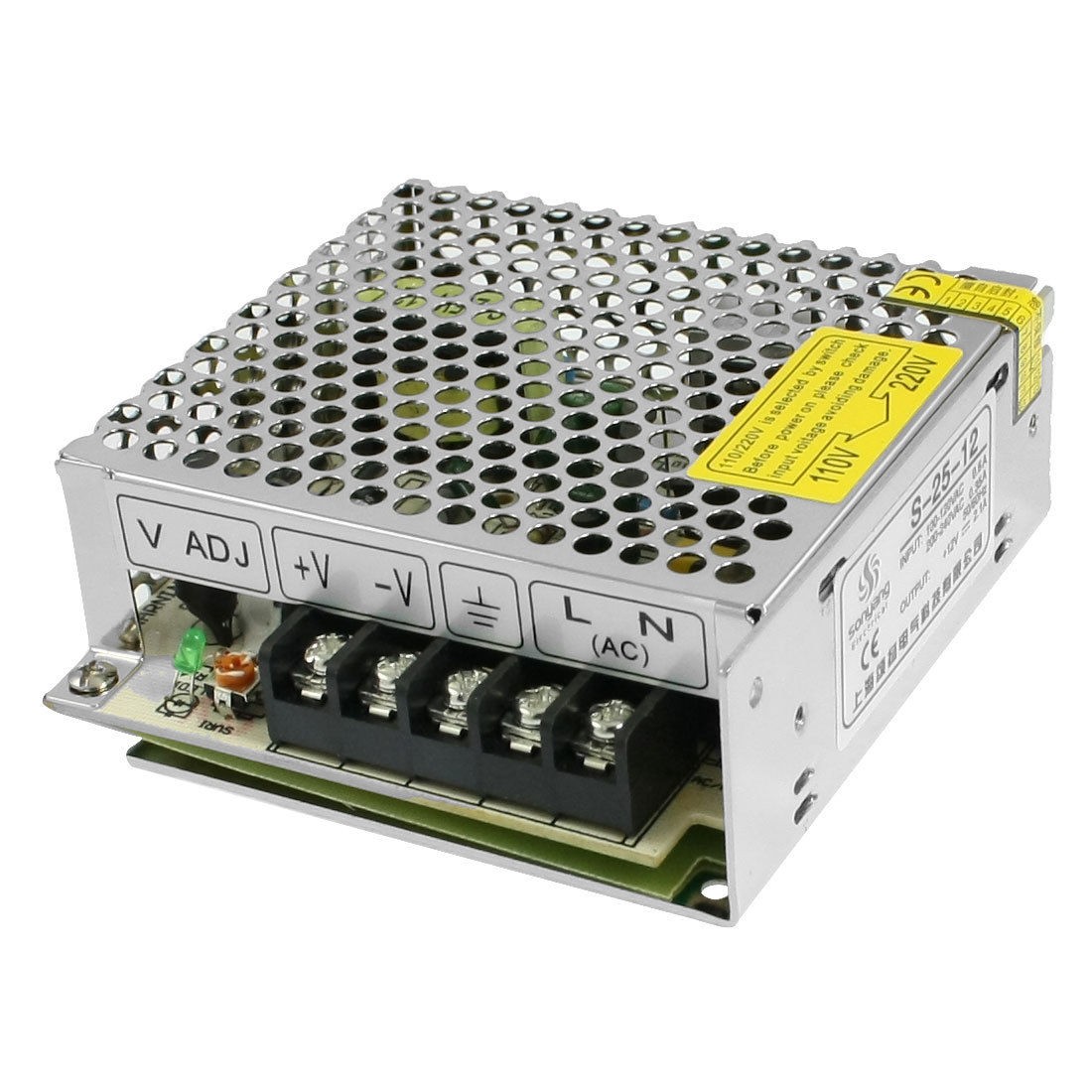 AC 110/220V DC 12V 2.1A 25W Switching Power Supply Driver for LED Striplight