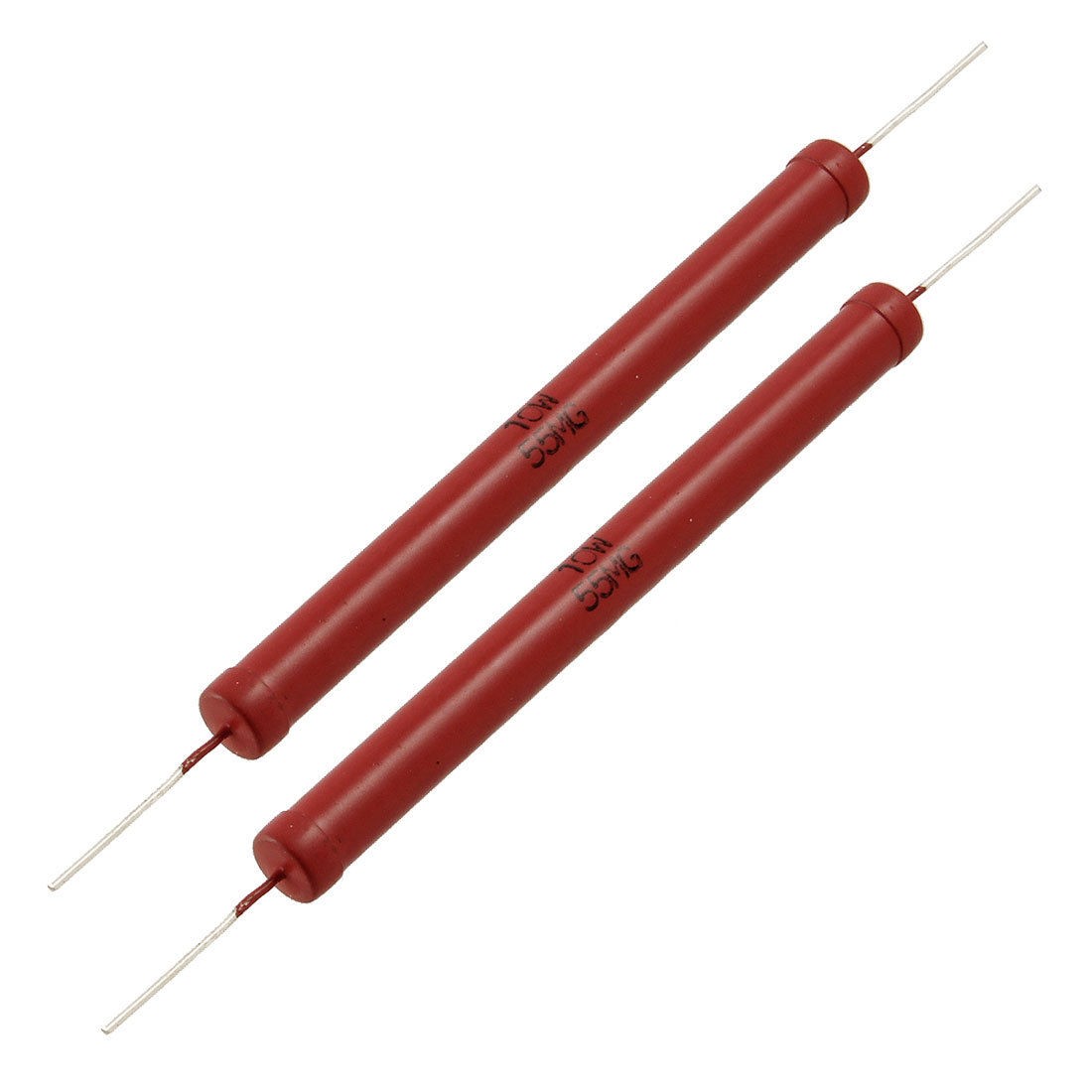 2 x 10W Power Rating 55m Ohm 2 Glass Glaze High Voltage Resistor