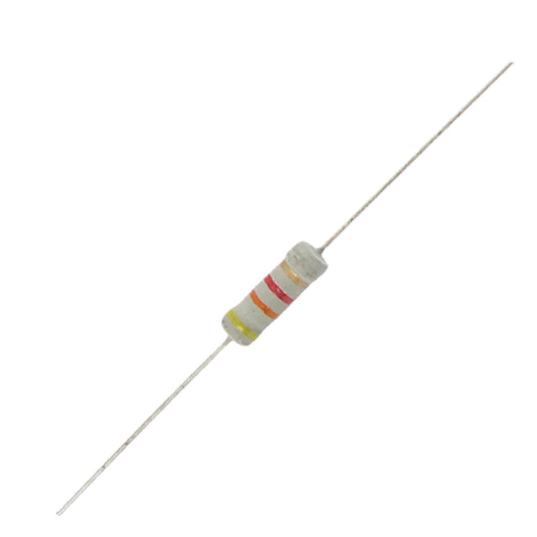 1W 4 3K Ohm 5 Through Hole Carbon Film Resistor 500 Pcs
