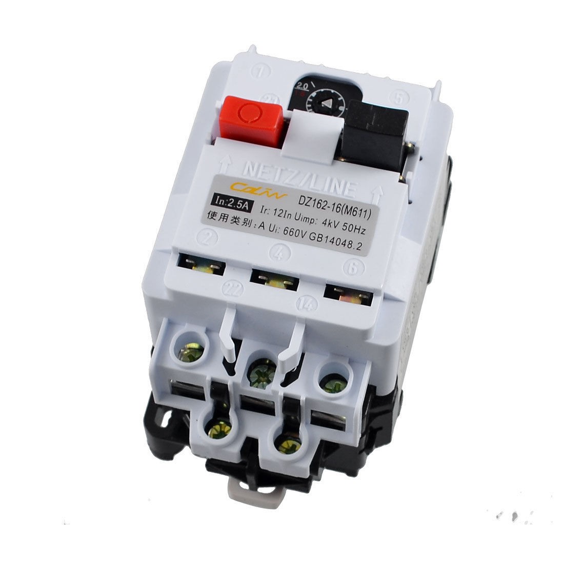 DZ162-16 AC 660V 2.5Amp Motor Protection Switch Breaker