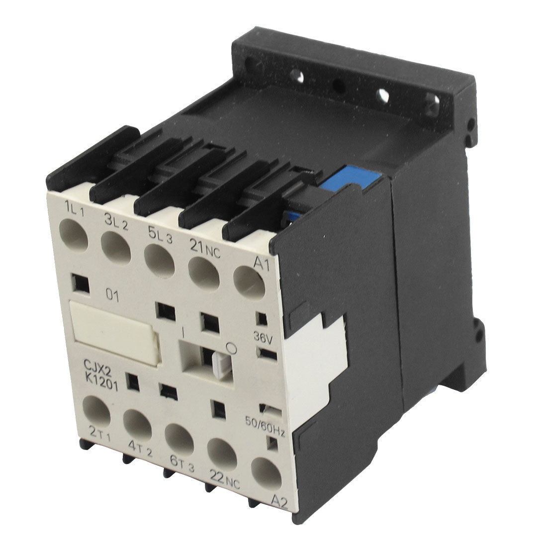 CJX2 K1201 36 Volts Coil 35mm DIN Rail 12A Three Pole 3P 1NC AC Contactor