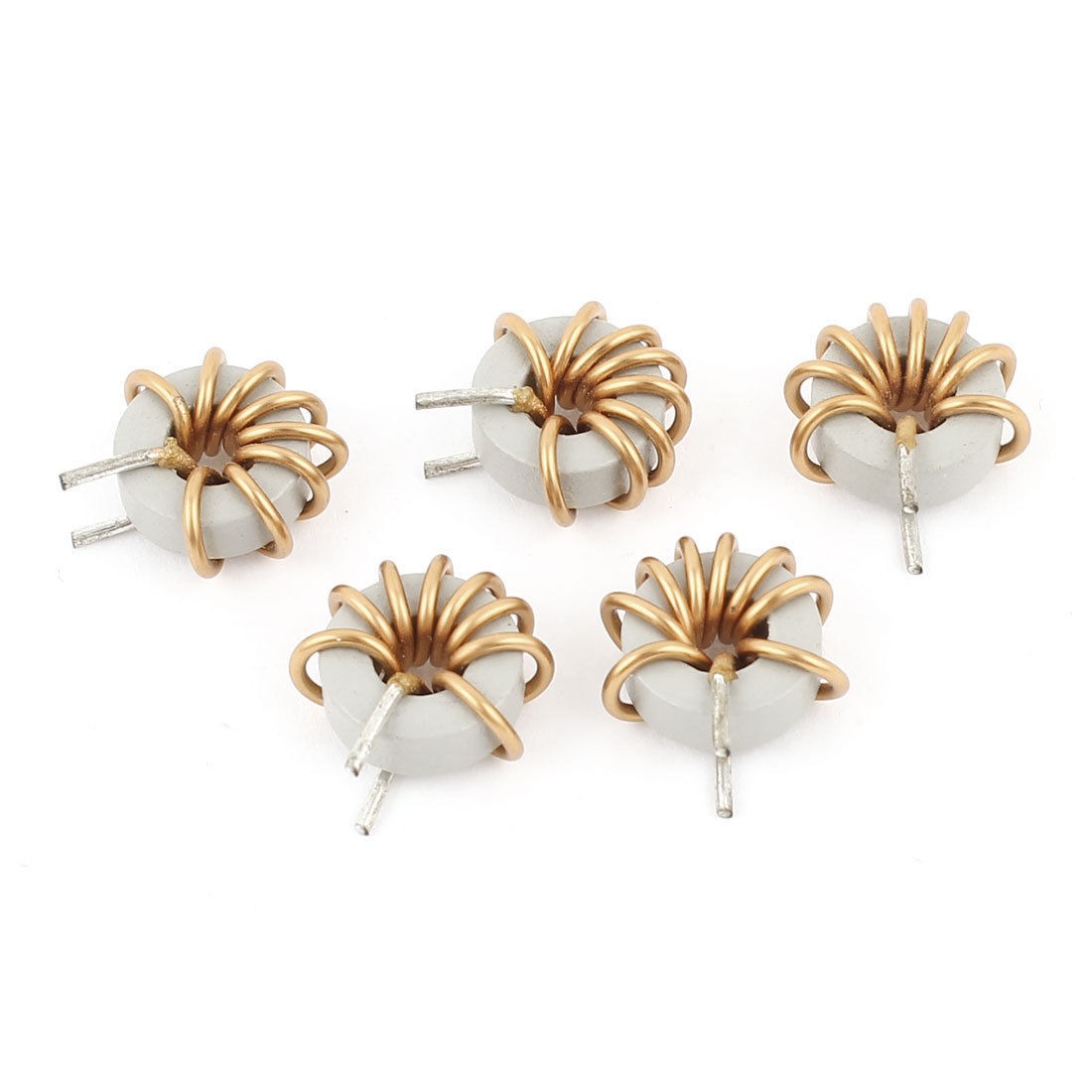 5 Pcs 1mm Dia Wire Coiled Ferrite Core Toroid Toroidal Inductor 5.6uH Inductance