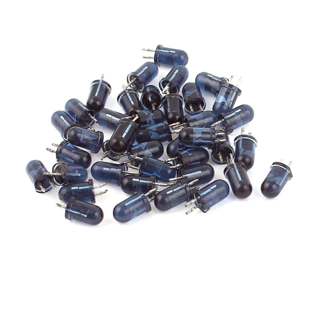 40 Pcs 5mm Round Head 850nm IR Infrared LED Light Emitting Diodes