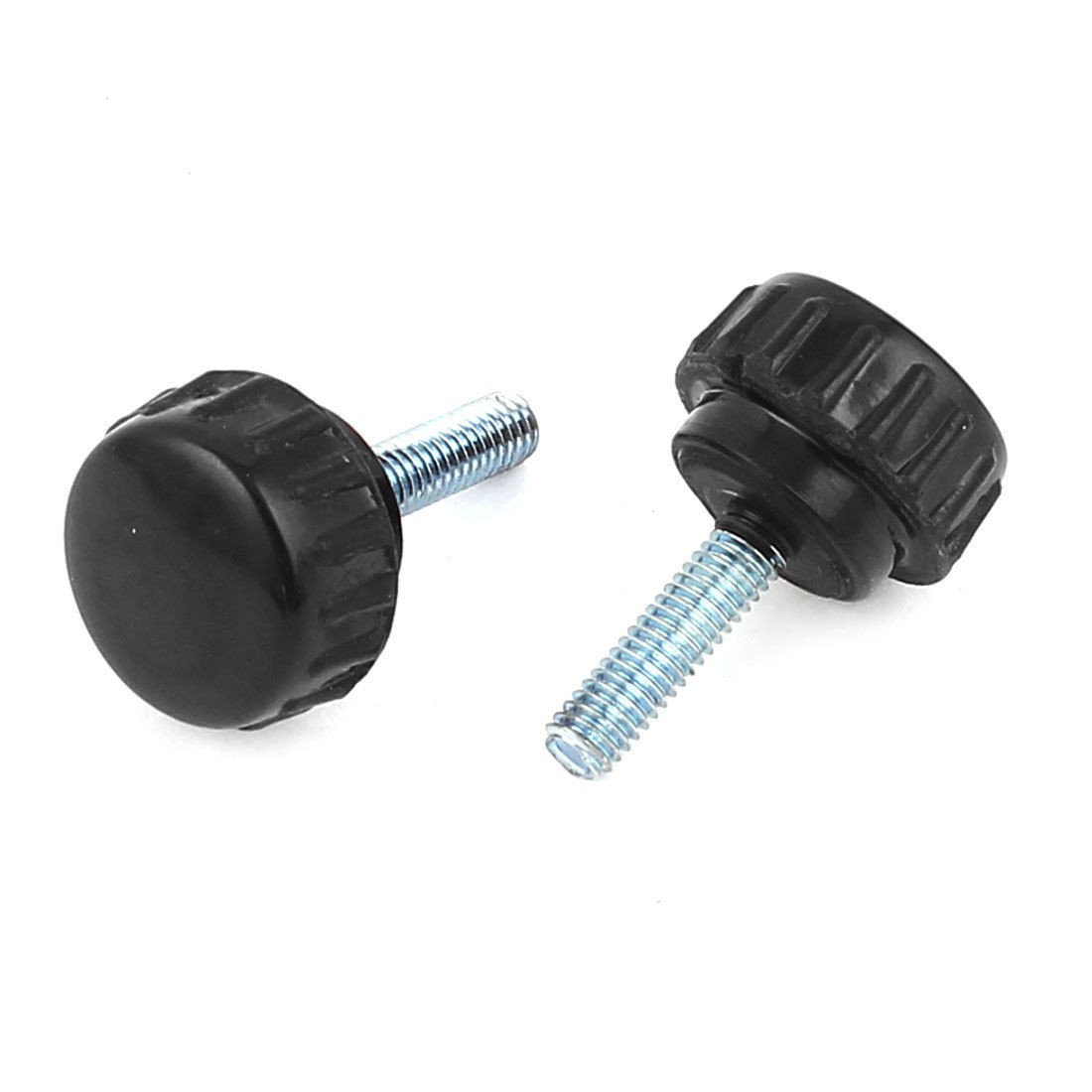 2X Metal Clamping Straight Knurled Knob 4mmx15mm Thread Apparatus Part