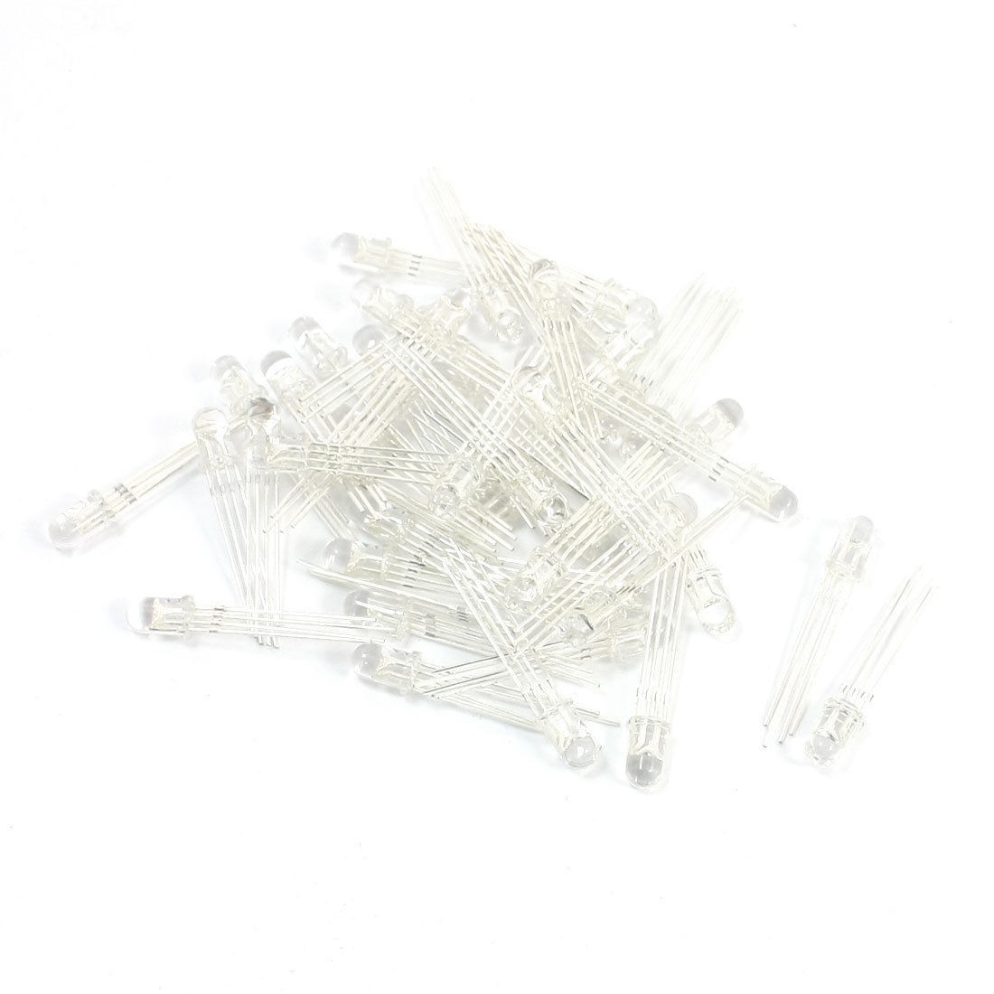 50pcs DC2 2 3 0V 5mm Common Anode 4 Pin Red Green Blue LED Light Emitting Diode