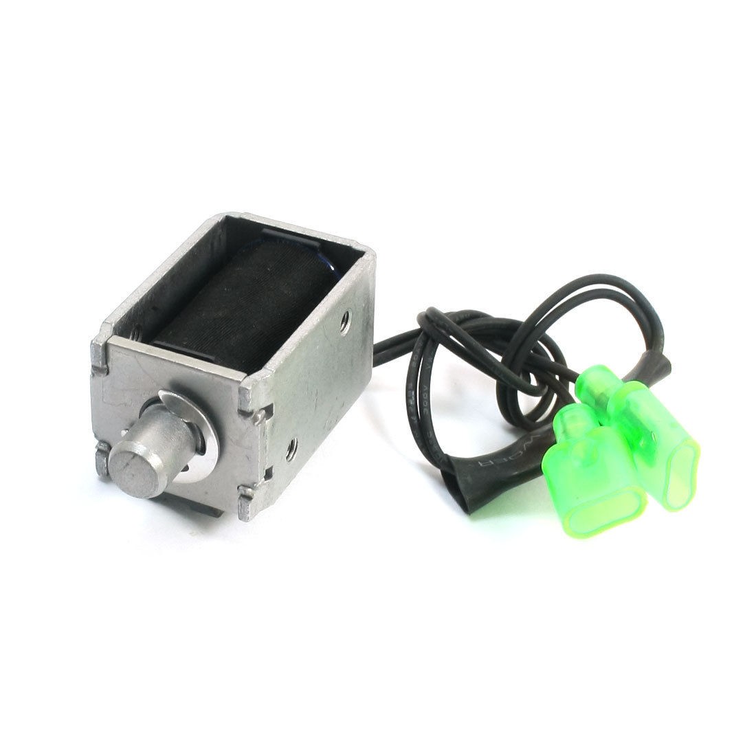 DC220V 100g Force 10mm Stroke 29cm Lead Push Type Solenoid Electromagnet