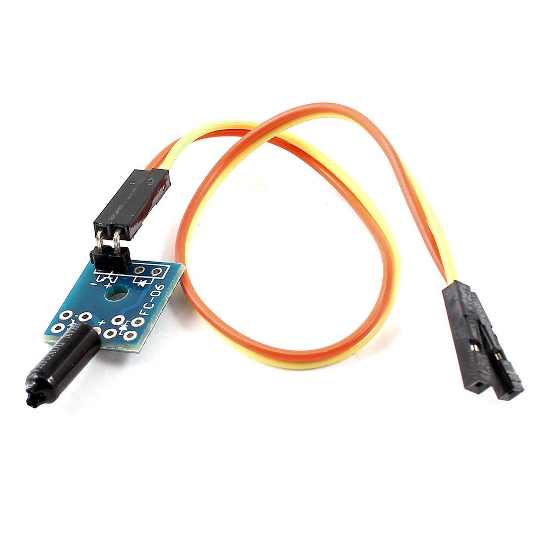 DC 3 3 5V Yellow Orange 20cm Length 2 Wire Cable Vibration Sensor Module