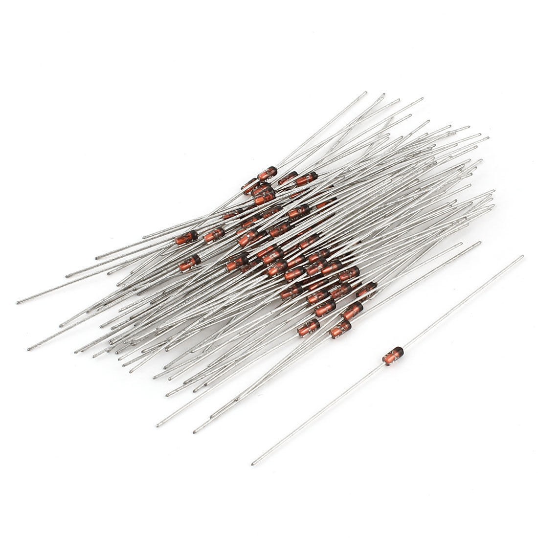 80 Pcs Axial Lead Zener Diodes Voltage Regulator 1 2W 3 6V