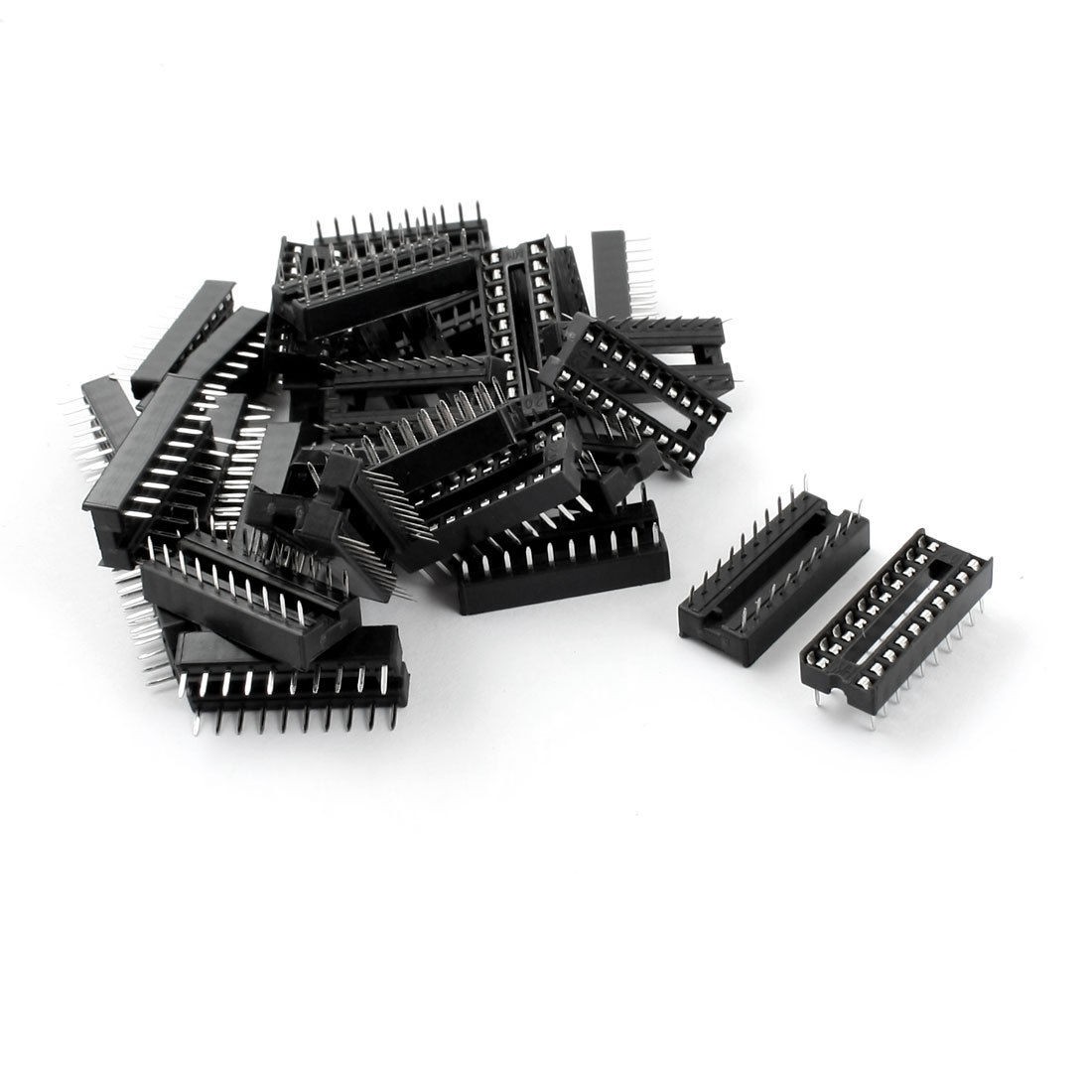 2 54mm Pitch Through Hole 20 Pins DIP IC Socket PCB Board Adapter 30pcs