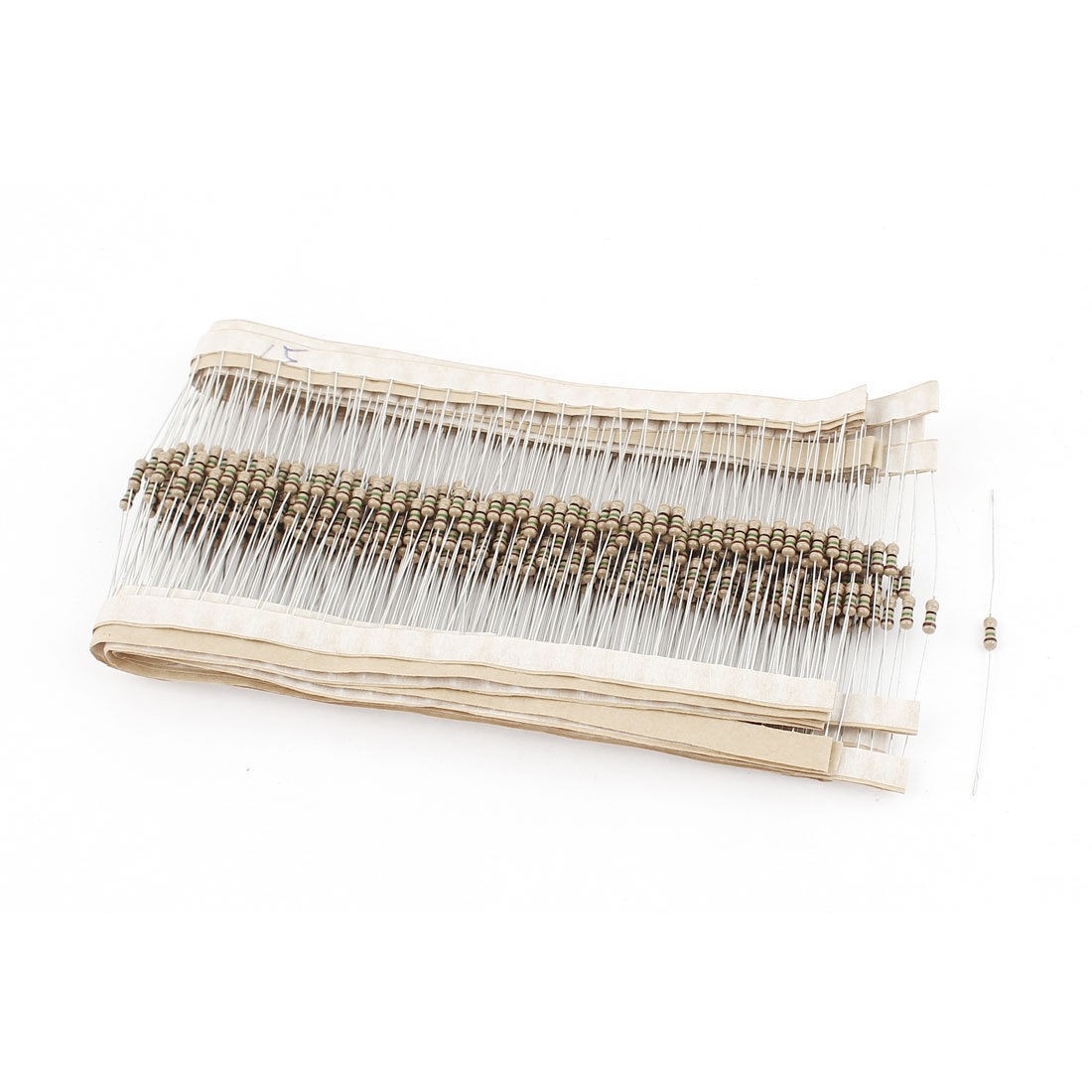 400 Pcs 15 Ohm 0.25W 5% Tolerance Axial Leads Type Carbon Film Resistors