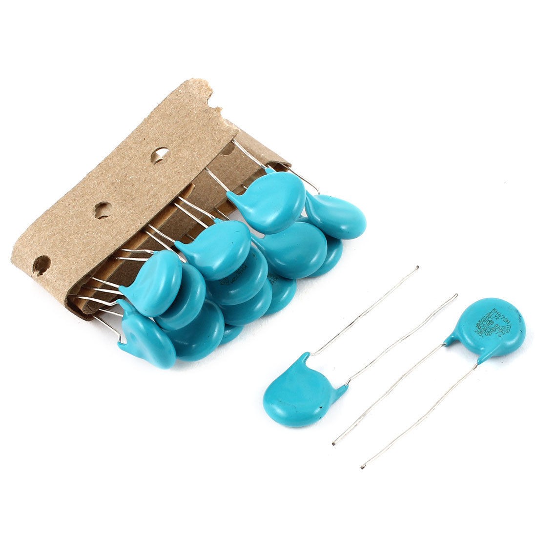 15 Pieces Blue 4700pF DIP Ceramic Disc Capacitors 250V