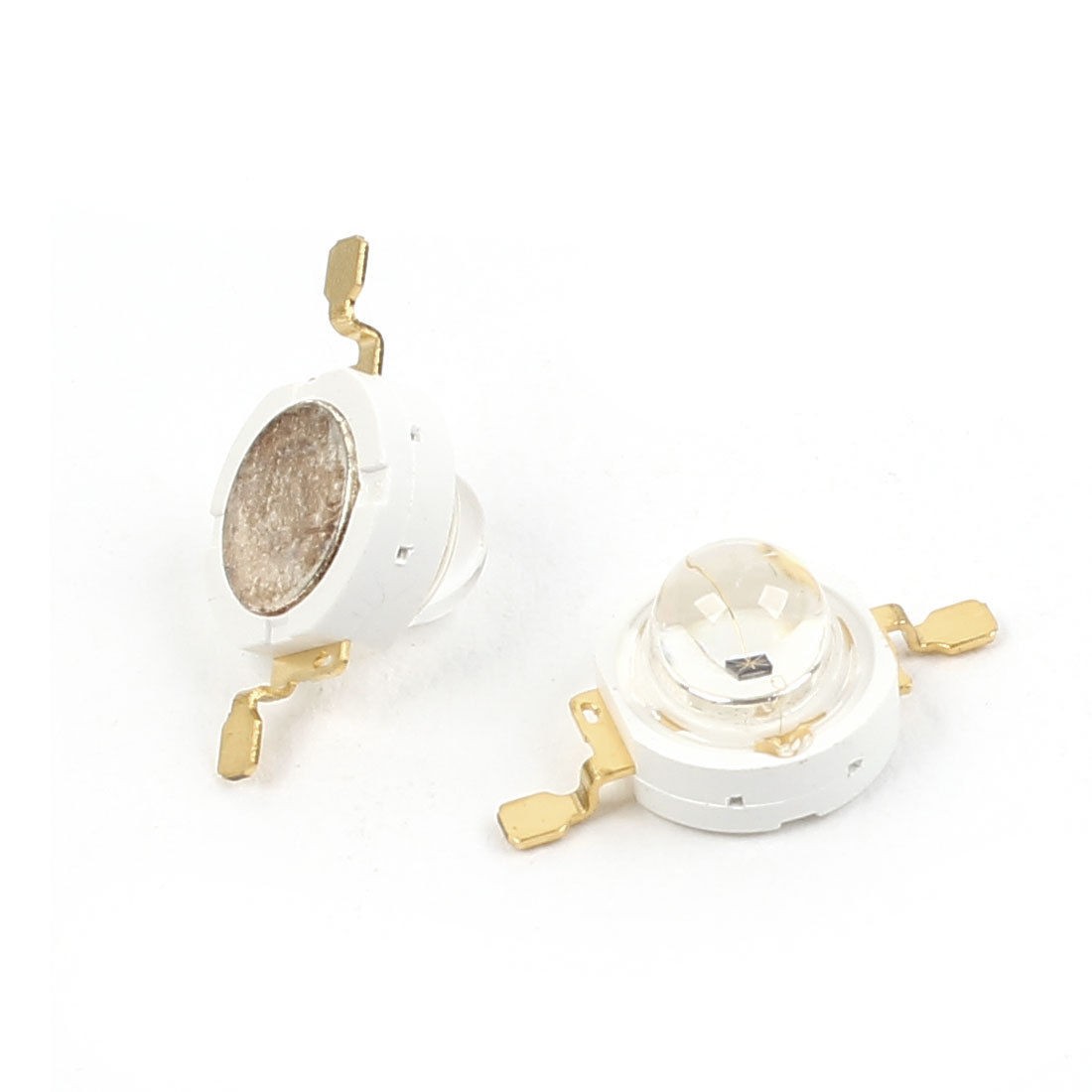 2 Pcs Red Infrared Light Emitting Diode Chip LED 3W 300LM