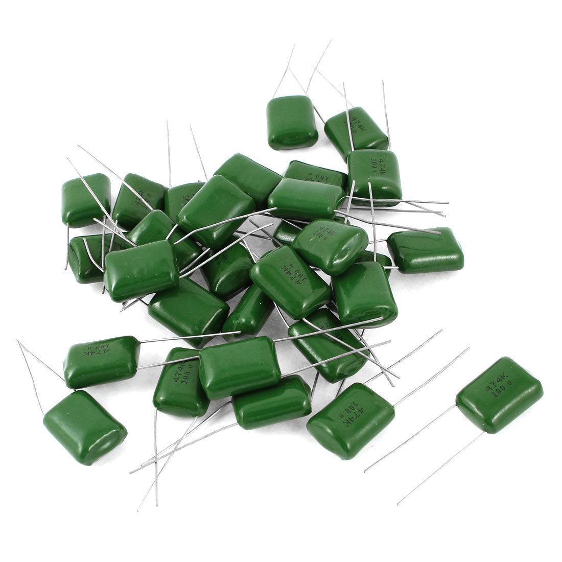 30pcs Radial Leads Polyester Film Capacitance Capacitors 100V 470nF 5