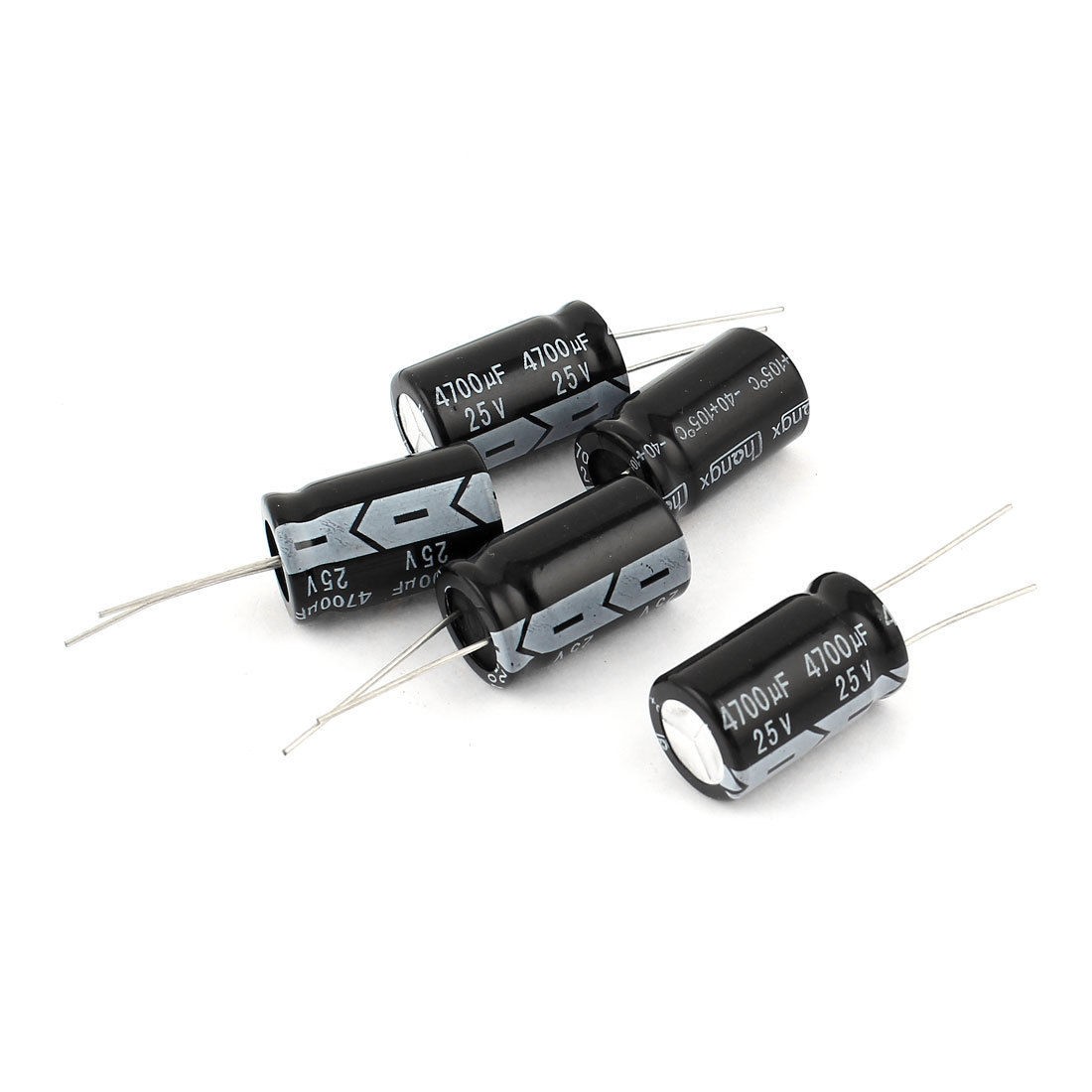 5pcs 25V 4700uF 105C PCB Board Parts DIP Electrolytic Capacitors 16x25mm