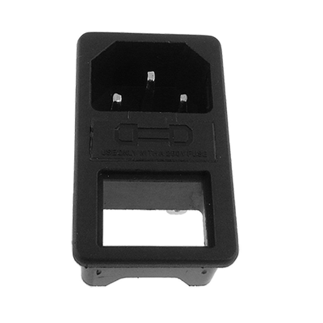 IEC 320 C14 Male Plug Power Inlet Panel Socket Connector Adapter 10A 250VAC