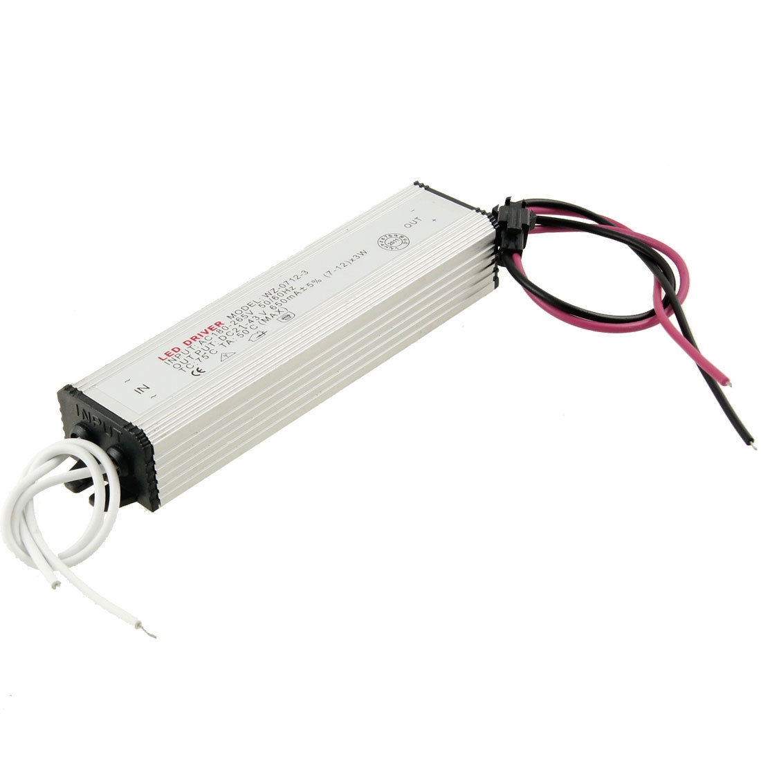AC 180-220V DC 21-43V 650mA Waterproof (7-12)x1W LED Strip Power Supply Driver