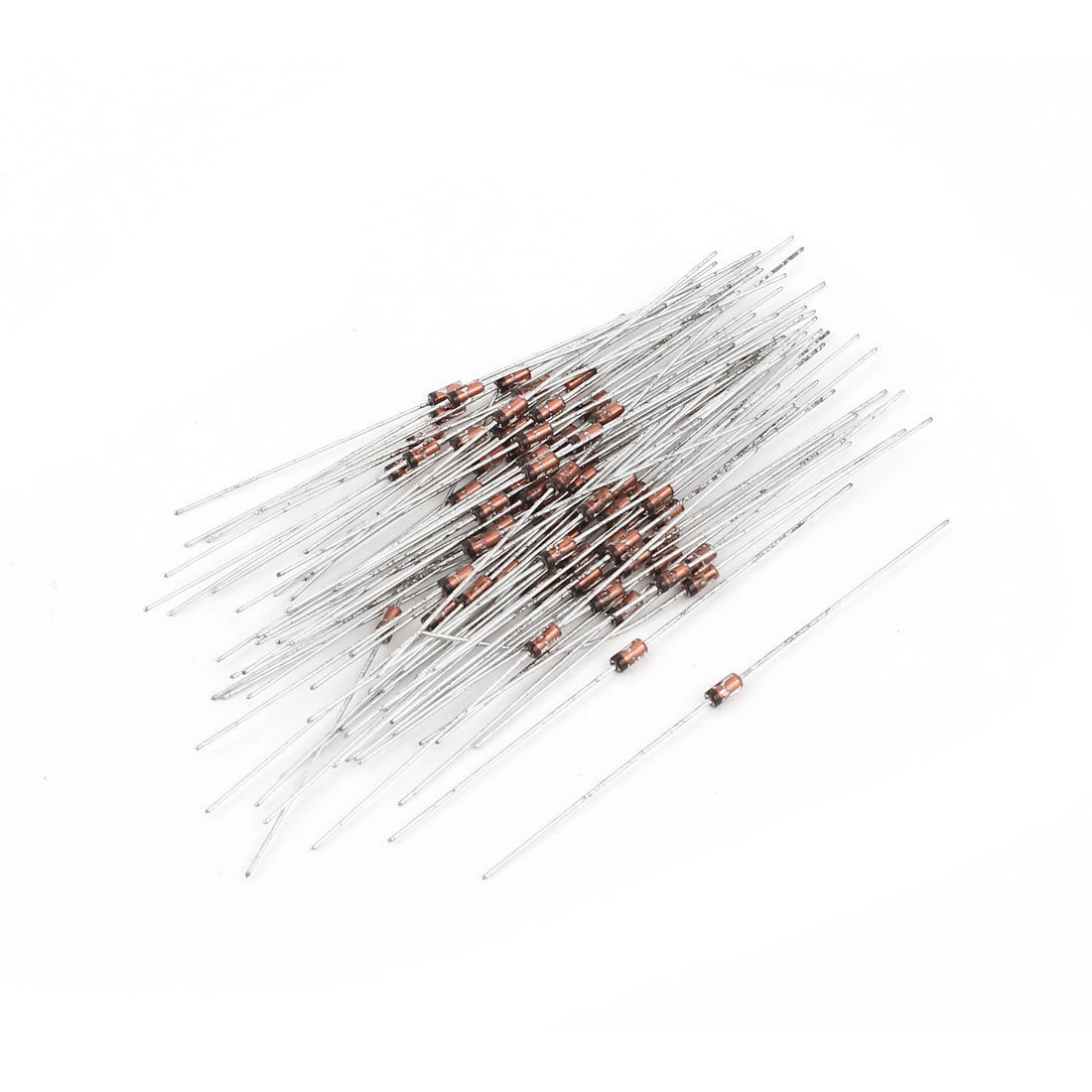 80 Pcs Axial Lead Zener Diodes Voltage Regulator 1 2W 7 5V