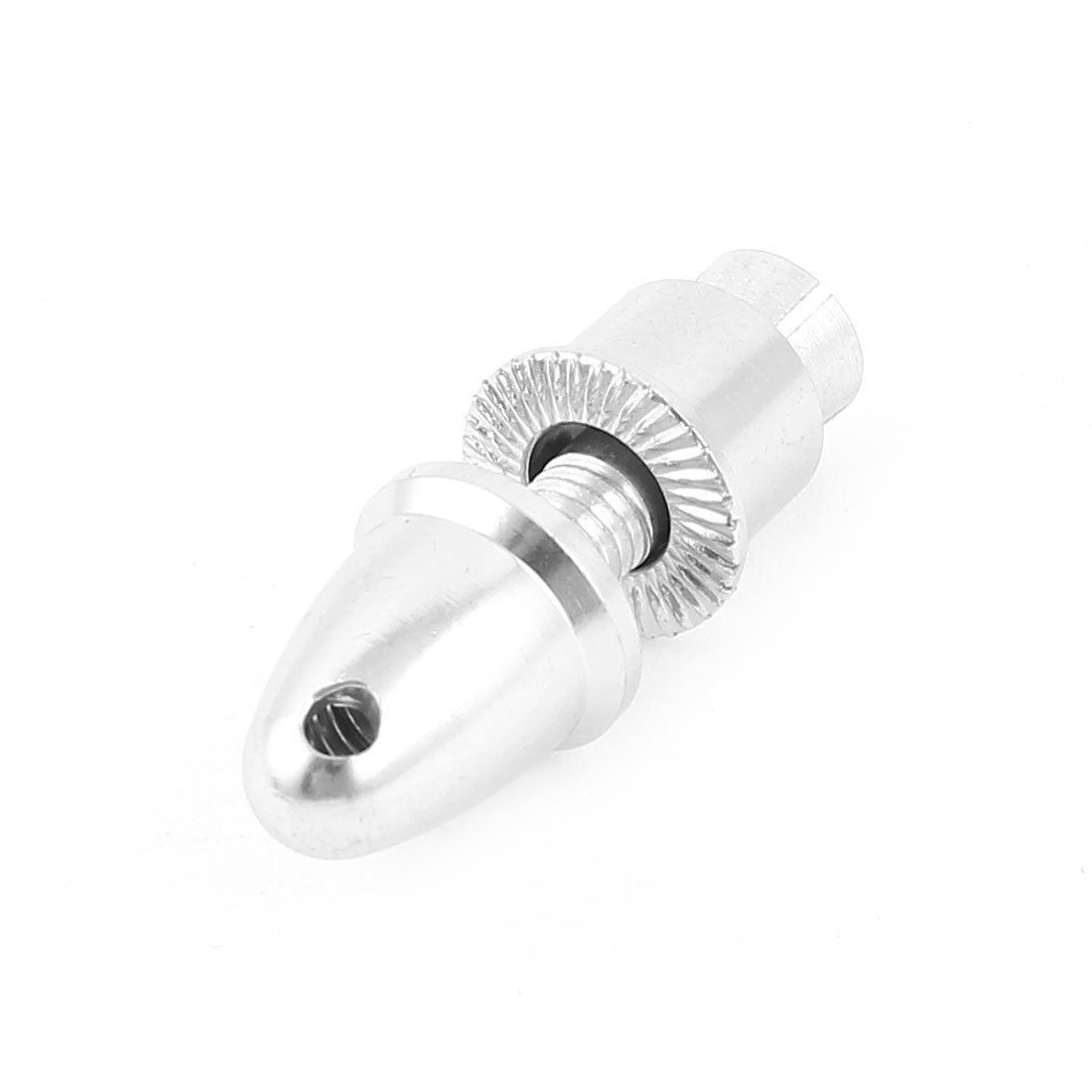 3 17mm RC Silver Tone Metal Bullet Propeller Holder for Brushless Motor