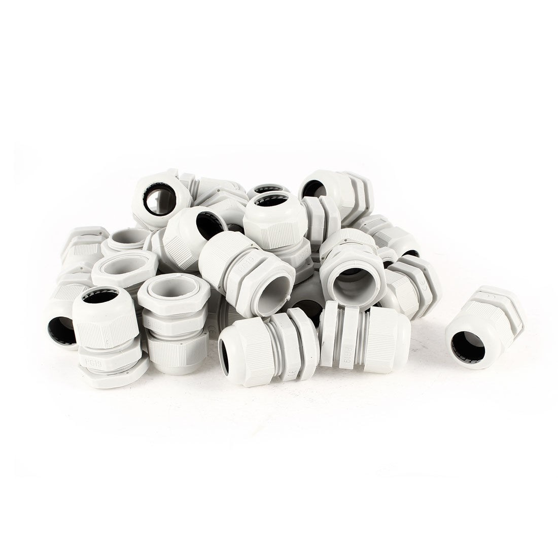 30 Pieces M24 Waterproof PG19 Compression Cable Stuffing Locknuts Gland 12 15mm