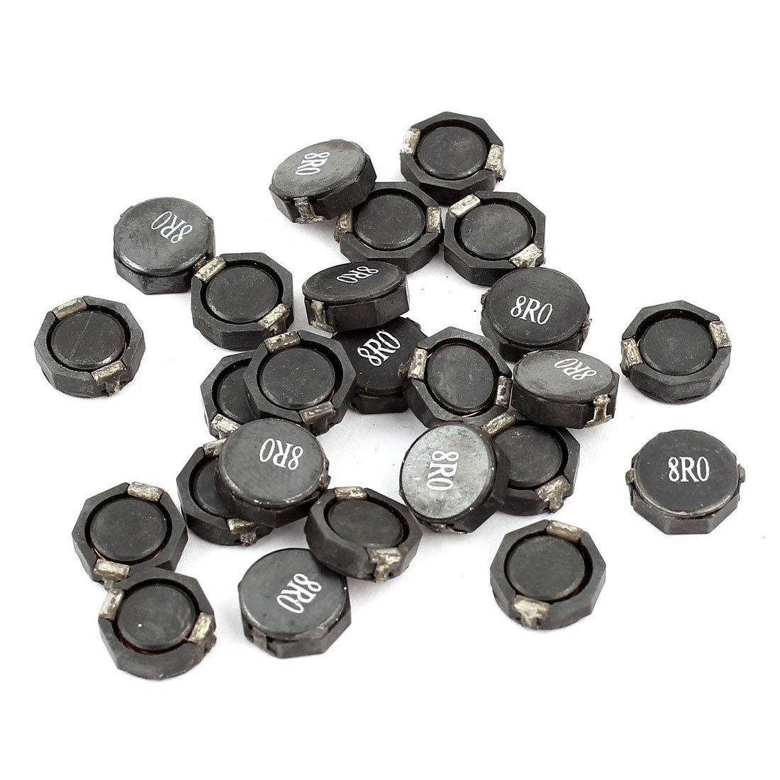 25 Pcs 8UH Inductance 8mmx2 7mm Round Shaped Surface Mounting SMD Power Inductor