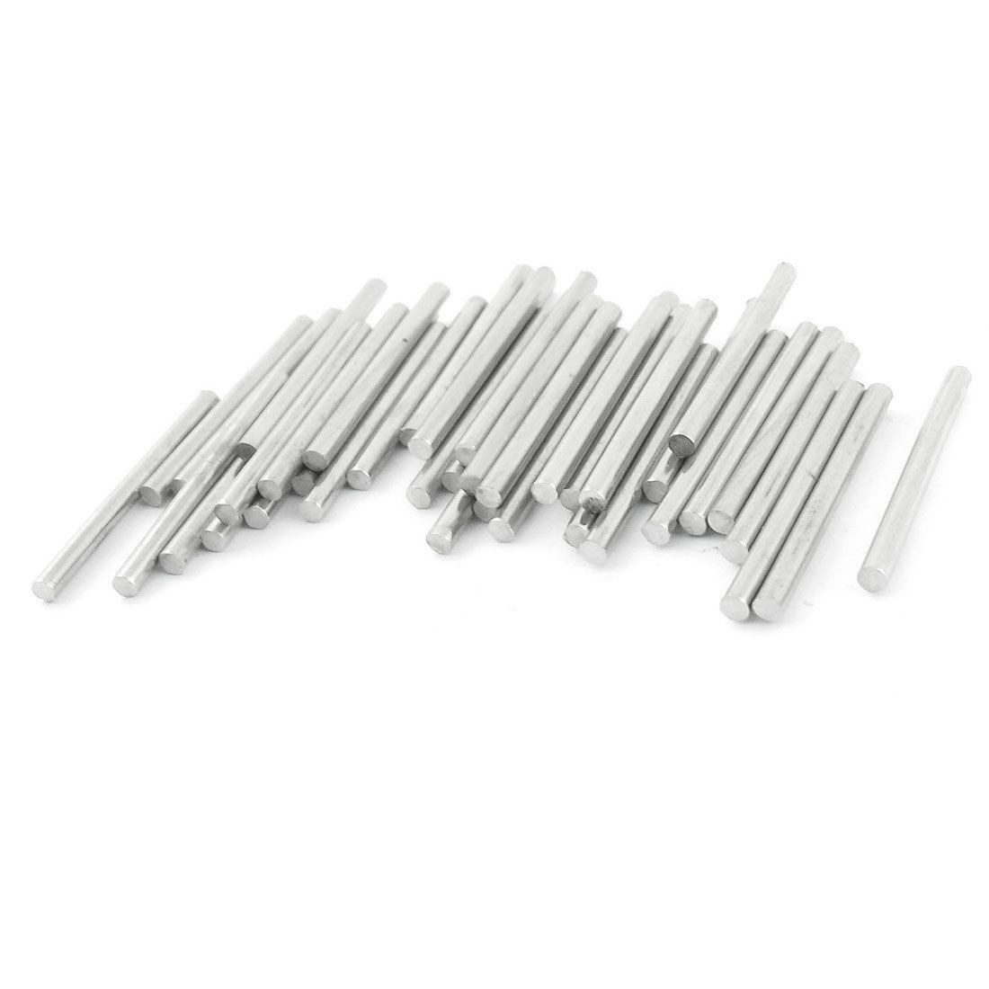 40 Pcs 25mm x 2mm Stainless Steel Round Rod Axle Shaft for RC Model Car