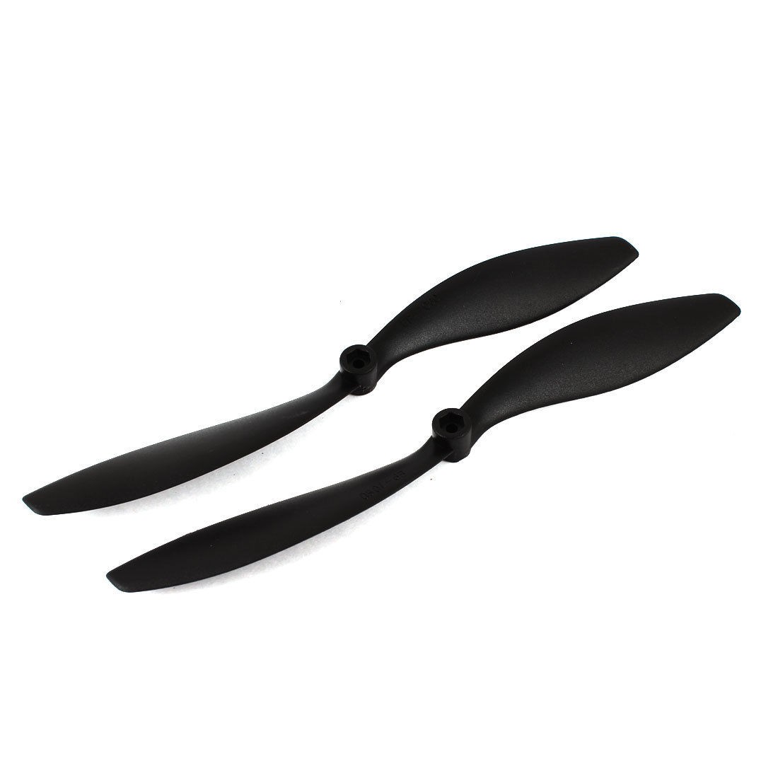 2 Pcs 7" Length 6" Pitch 2 Blades Plastic Props Propellers Black for RC Aircraft