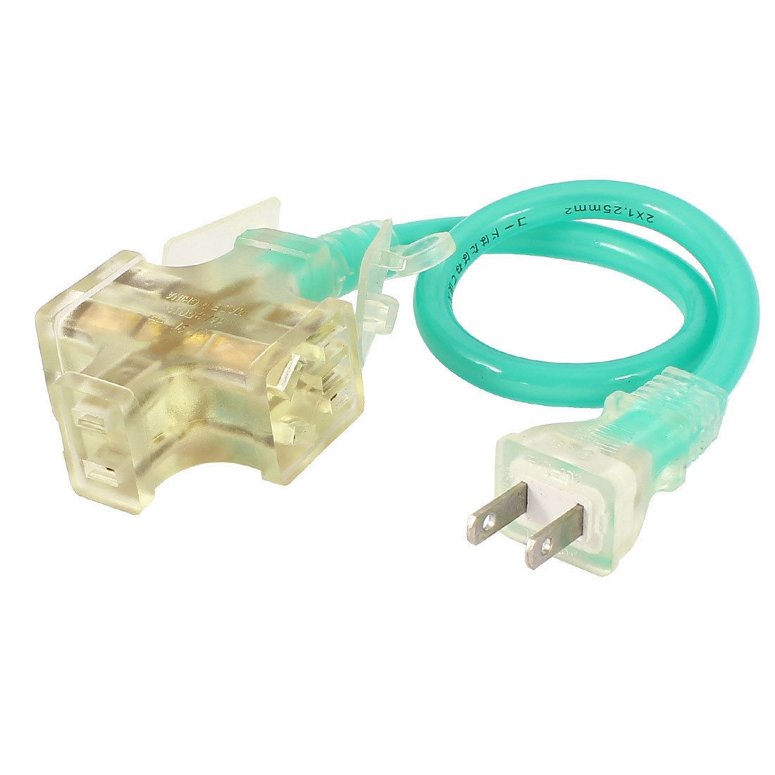 US Plug AC 125V 15A AU US Socket 3 Cover Outlet Electric Adapter Green 1 5ft