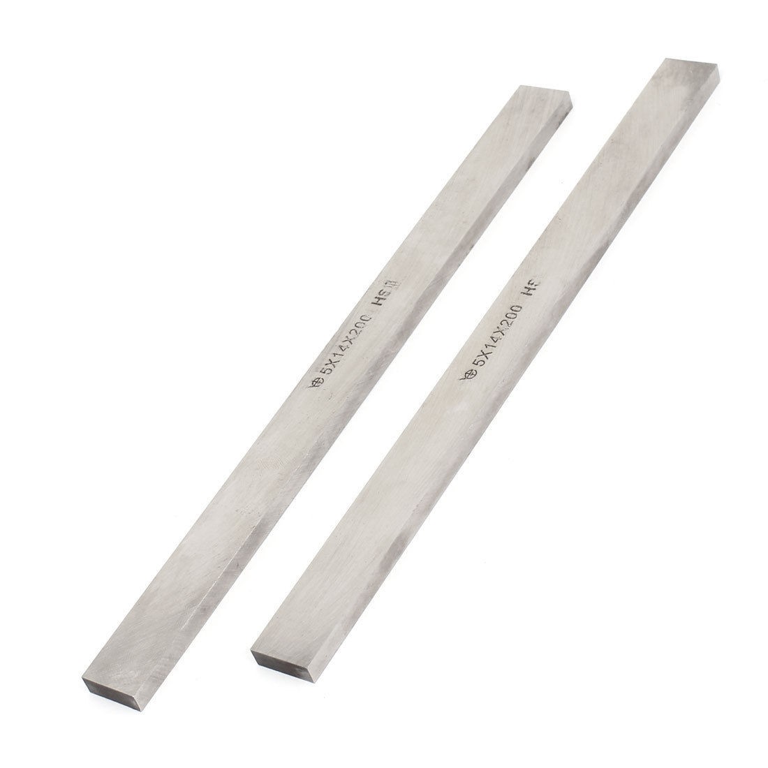 2 Pcs Metalworking Cutting Lathe HSS Tool Bit 5mm x 14mm x 200mm