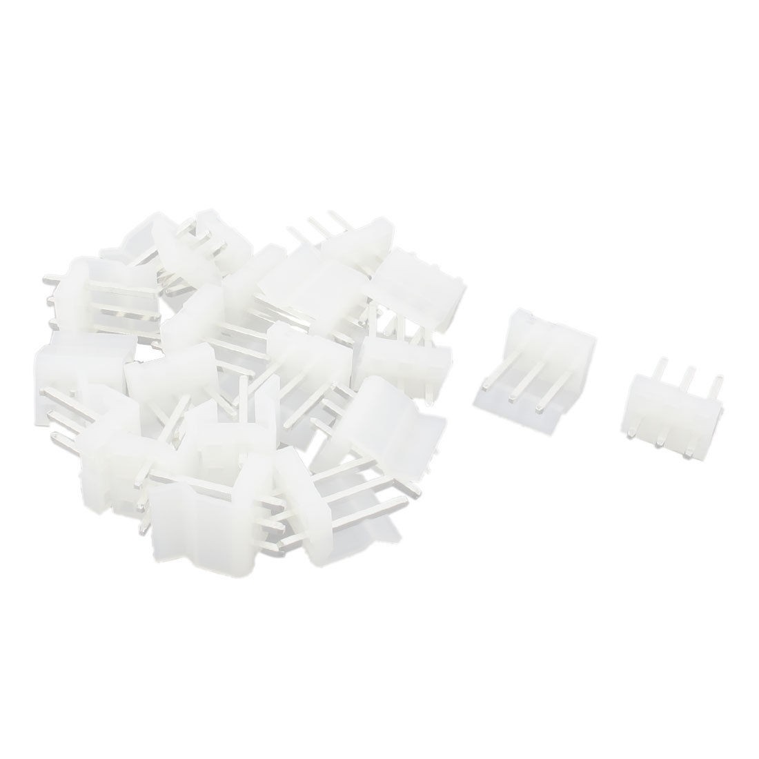 20pcs CH 3 96 3P 3 96mm Pitch 3 Pins Plastic Base Male PCB Header Connector