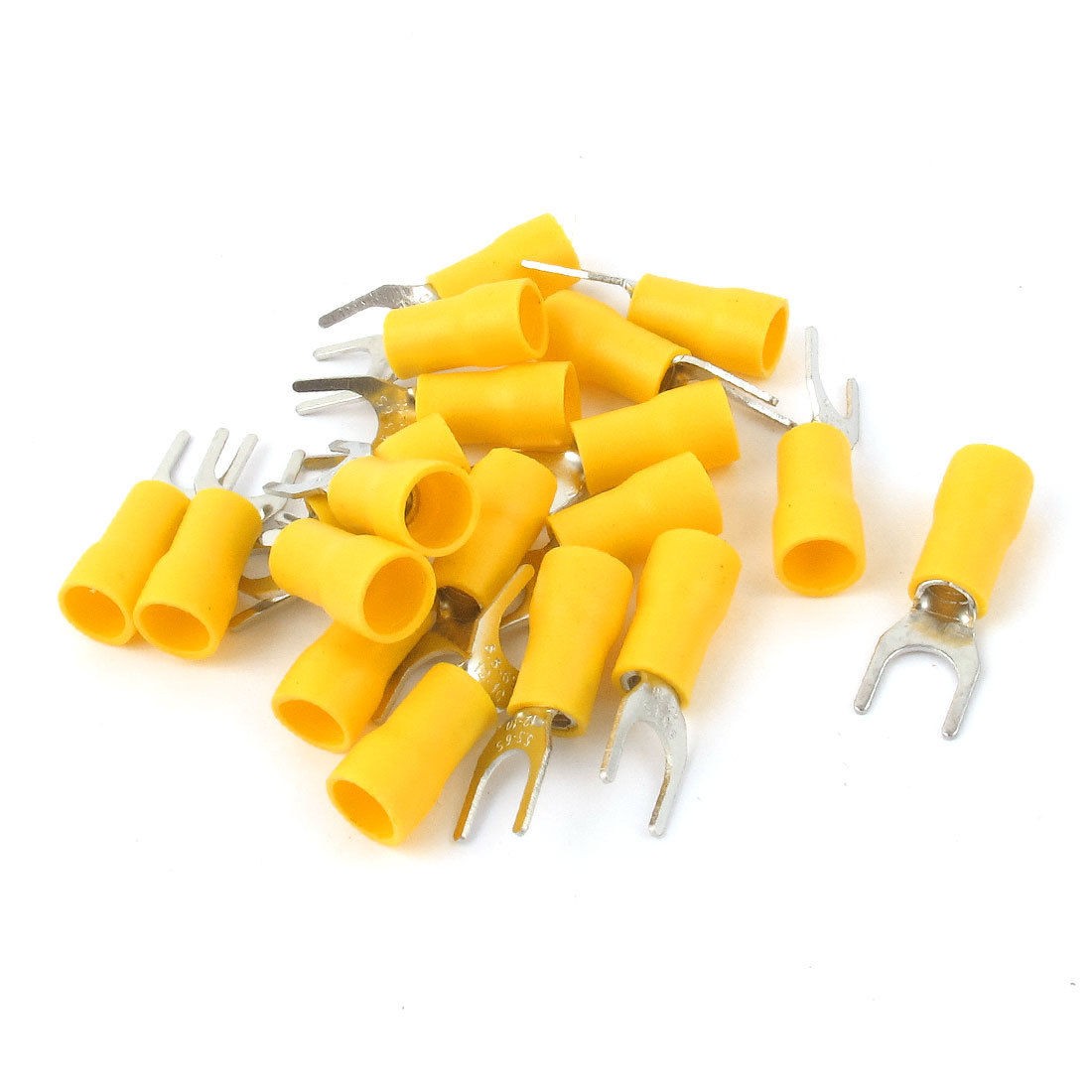 20pcs 12 10 AWG Wire Cable Connector Insulated Fork Spade Terminal for 1 4 Stud