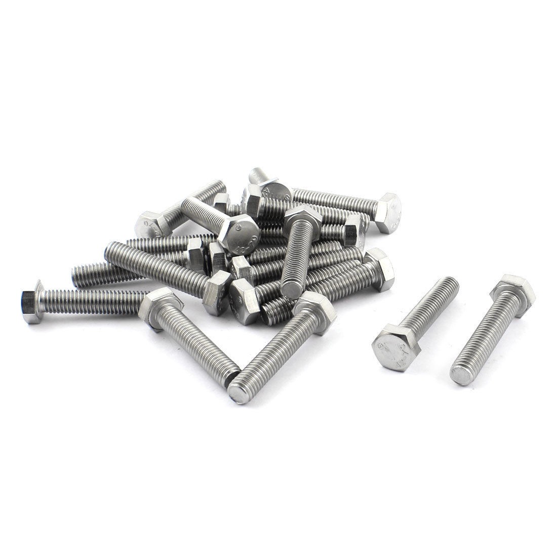 20pcs A2 70 Stainless Steel Hex Hexgon Cap Srews 8mm x 40mm