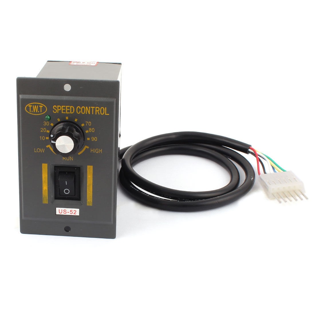 Input AC 220V Output DC 10-90V CW CCW Motor Speed Controller 60W w Wired