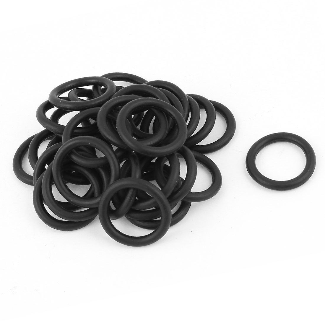30pcs Plumbing Hydraulic Air Gas Rubber O Ring Seal Gasket Spare Part
