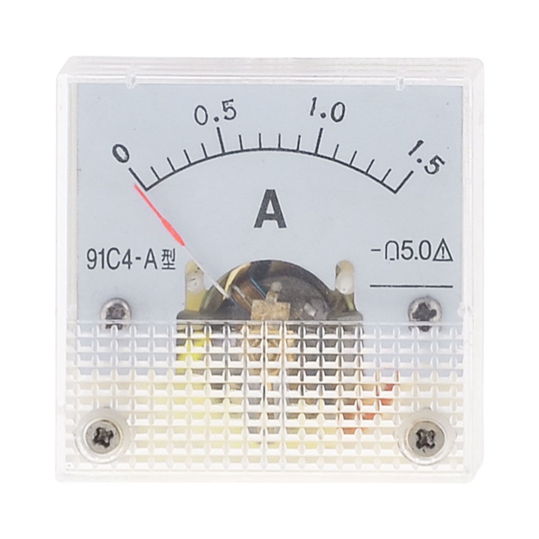 Square Shape DC Current Panel Meter Amperemeter 0 1 5A