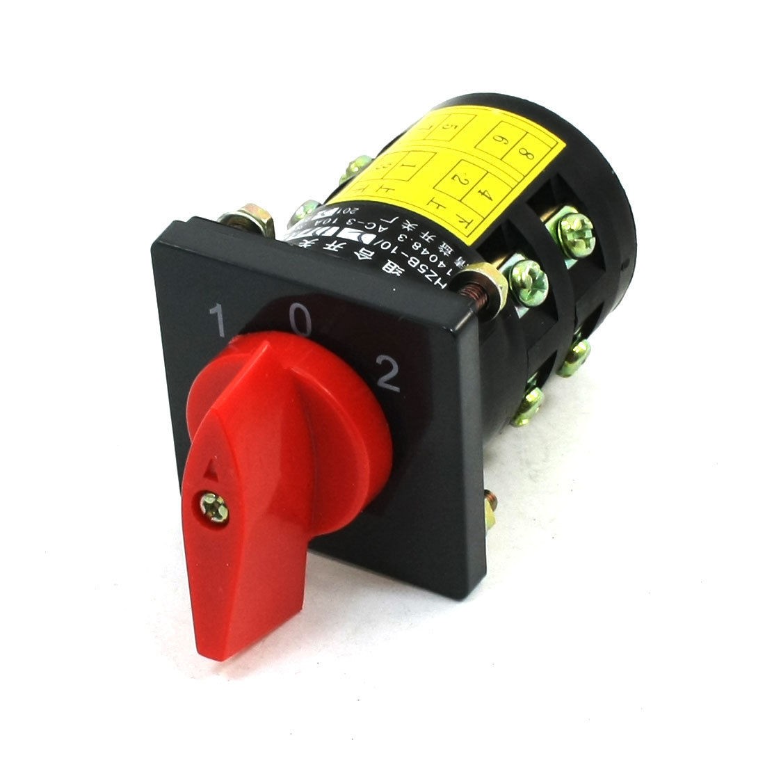 380V 10A 3POSITION 8 Screw Terminals Rotary Cam Changeover Switch