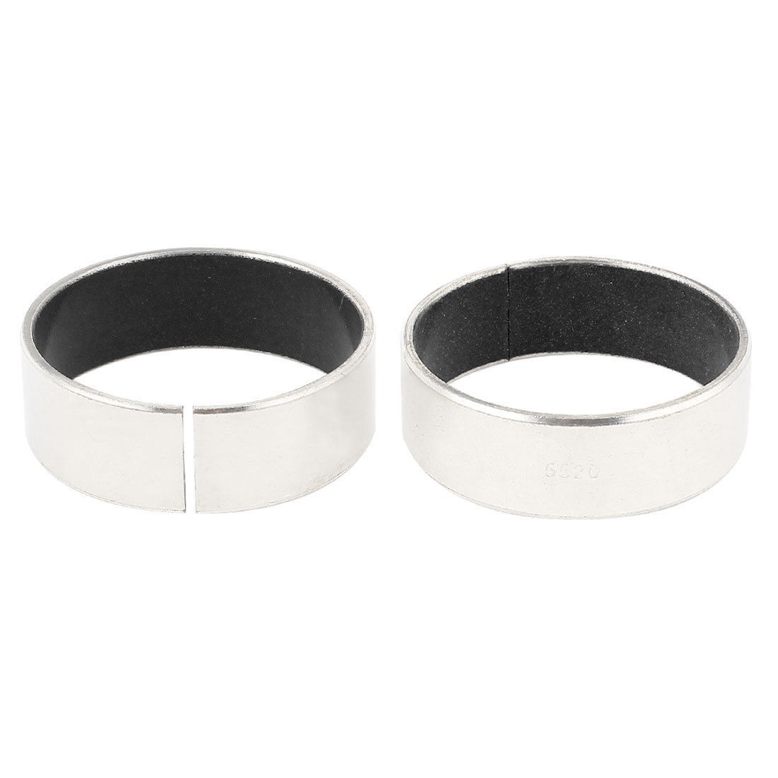 60mmx55mmx20mm Tin Plated Dry Bearing Sleeve Bushing 2pcs