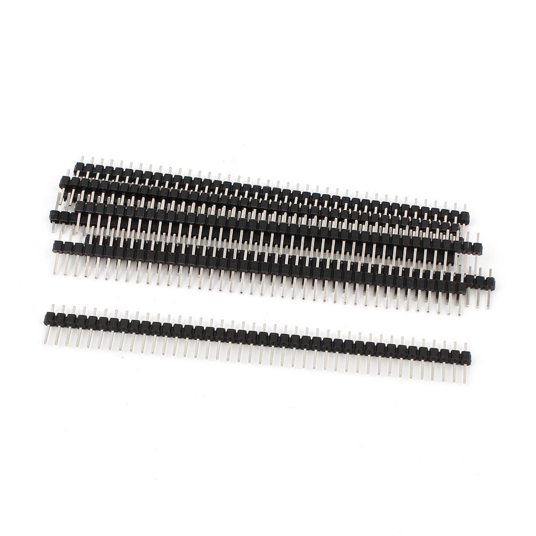 8pcs 40pin 2 54mm Breakable Straight Single Row Male Pin Header Strip