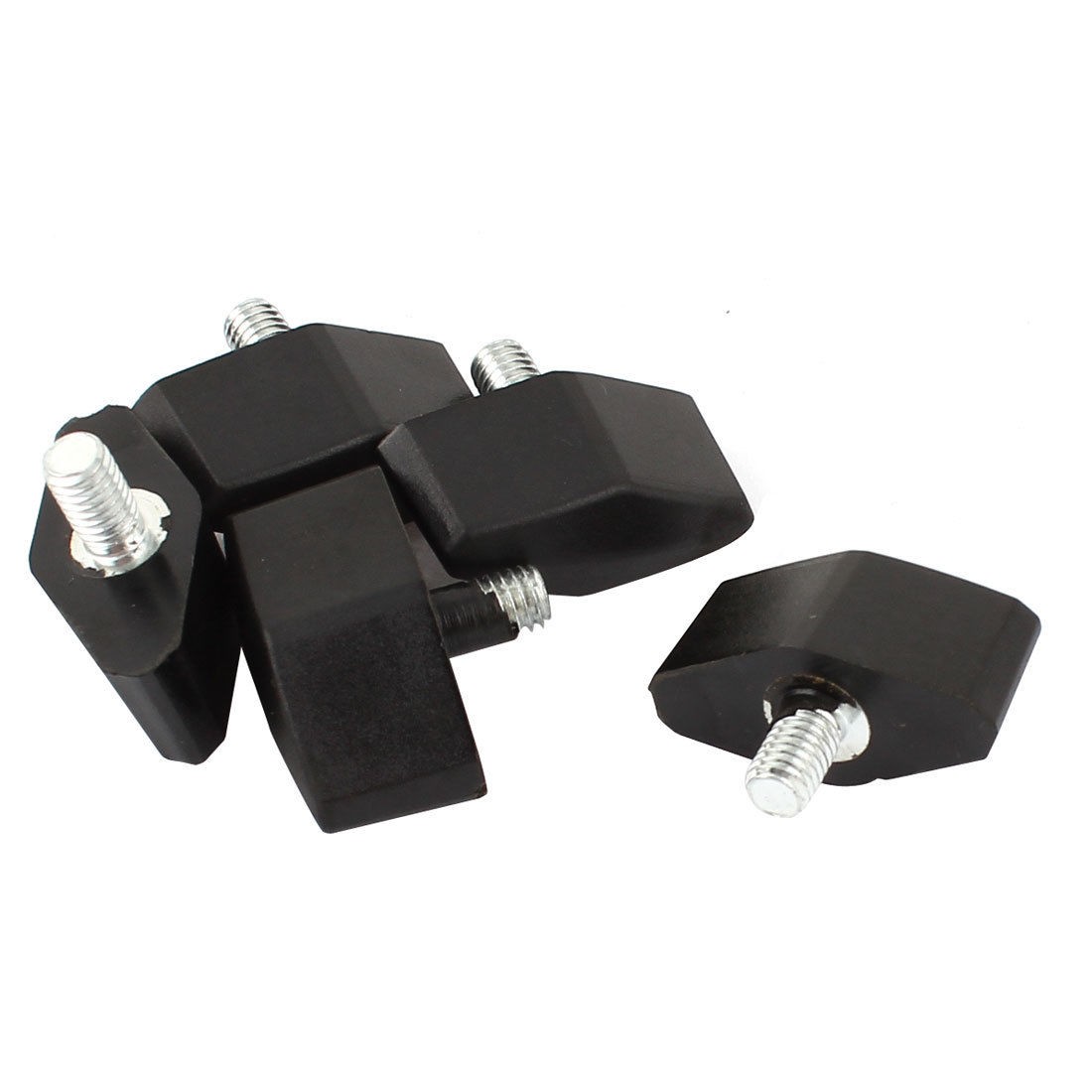 5pcs M6X10MM Thread Rotating Adjustable T Clamping Handle Screw Knob