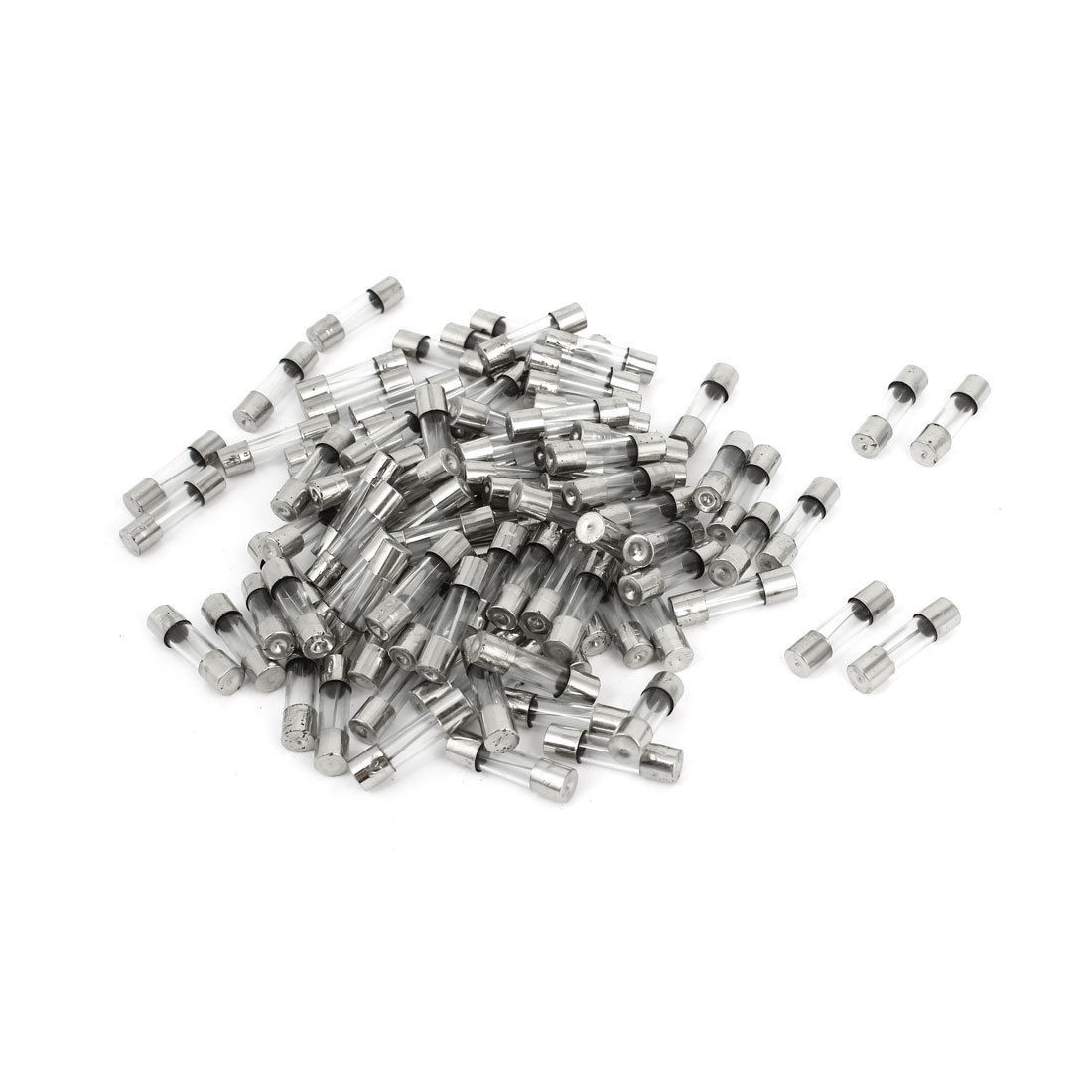 100 Pcs 250V 15A Quick Acting Clear Glass Tube Fuses Fast Blow 5mm x 20mm