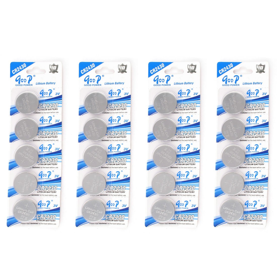 20pcs CR2430 L20 DL2430 ECR2430 Button Cell Battery Single Use Batteries New