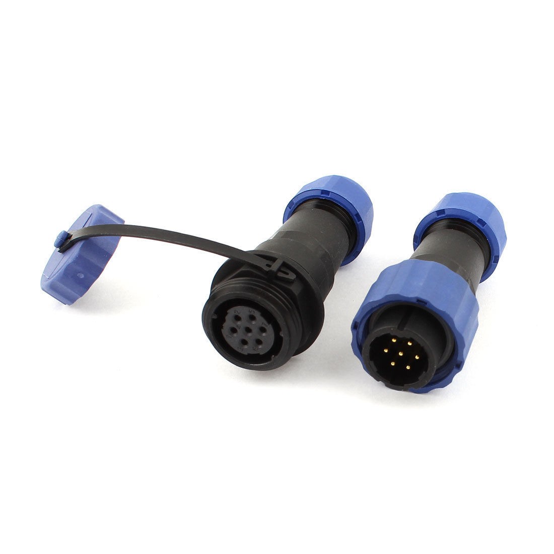 Pair Waterproof Aviation Cable Connector Plug + Socket SD16-7 7 Pin IP68