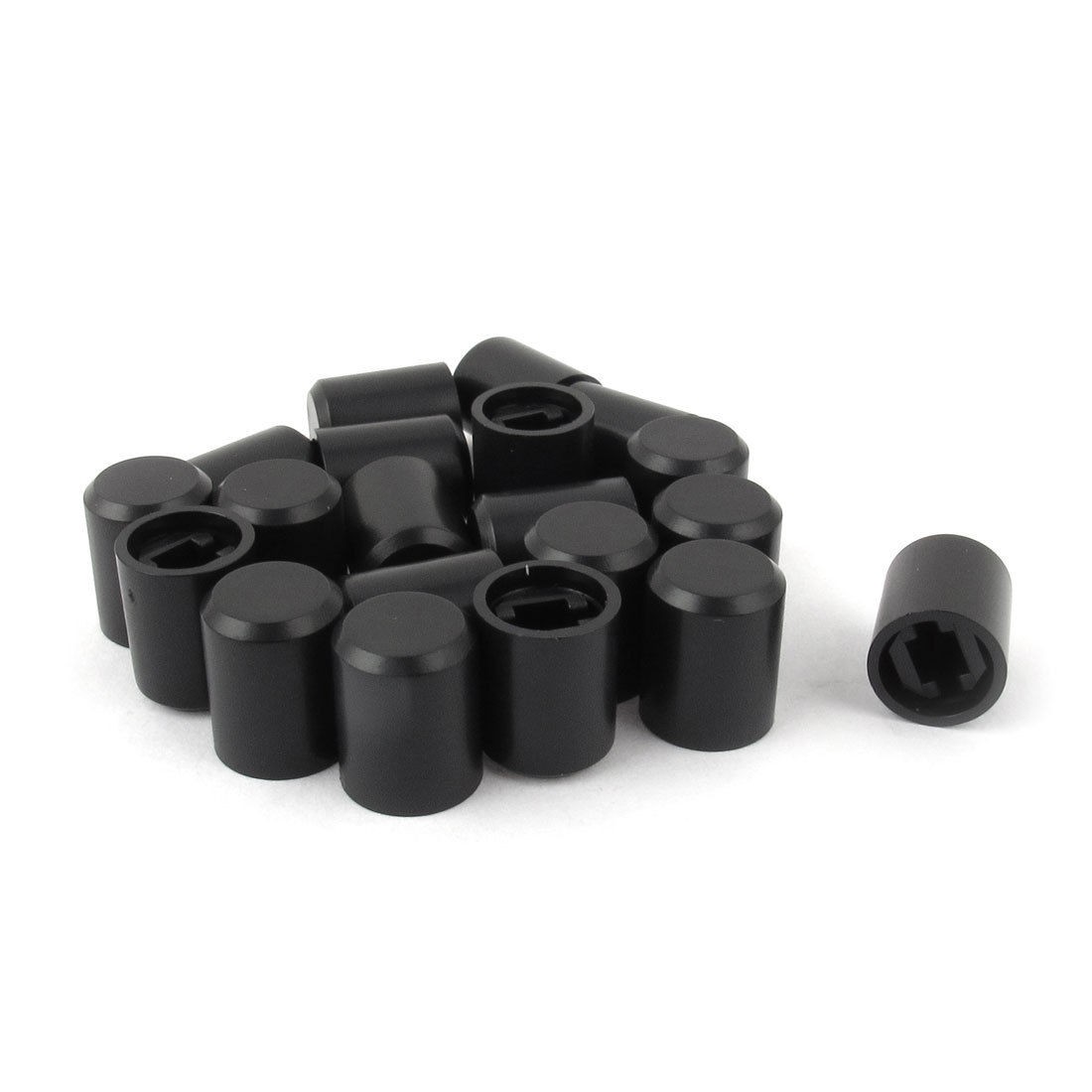 20pcs 8 5mmx10 5mm Cap Black for Range Hood Rotary Piano Keyboard Switch