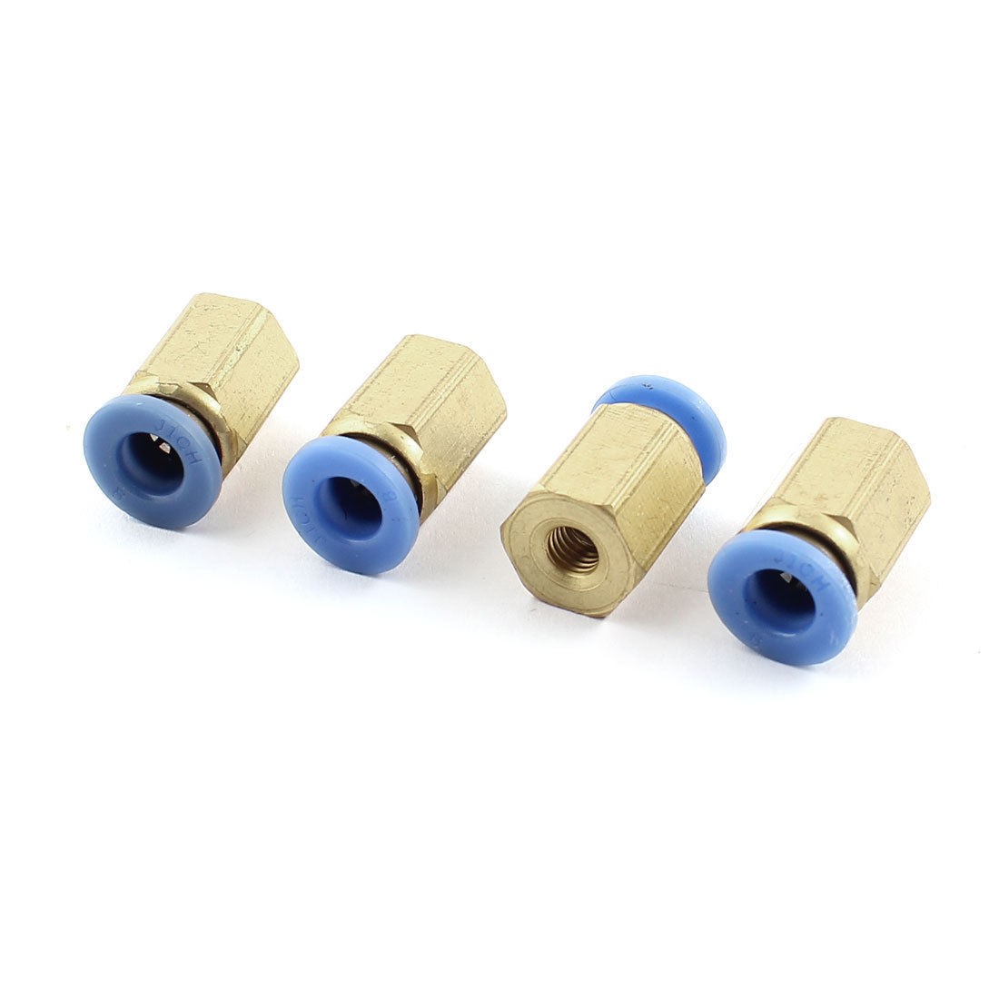 4 Pcs M5 Threaded to 8mm Push in Tube Pneumatic Quick Fitting Connector
