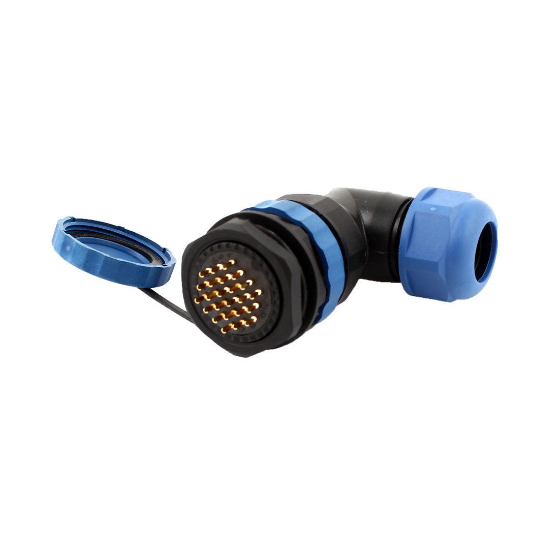 SD28 28mm 24 Pin Elbow Waterproof Aviation Connector Plug Socket IP68