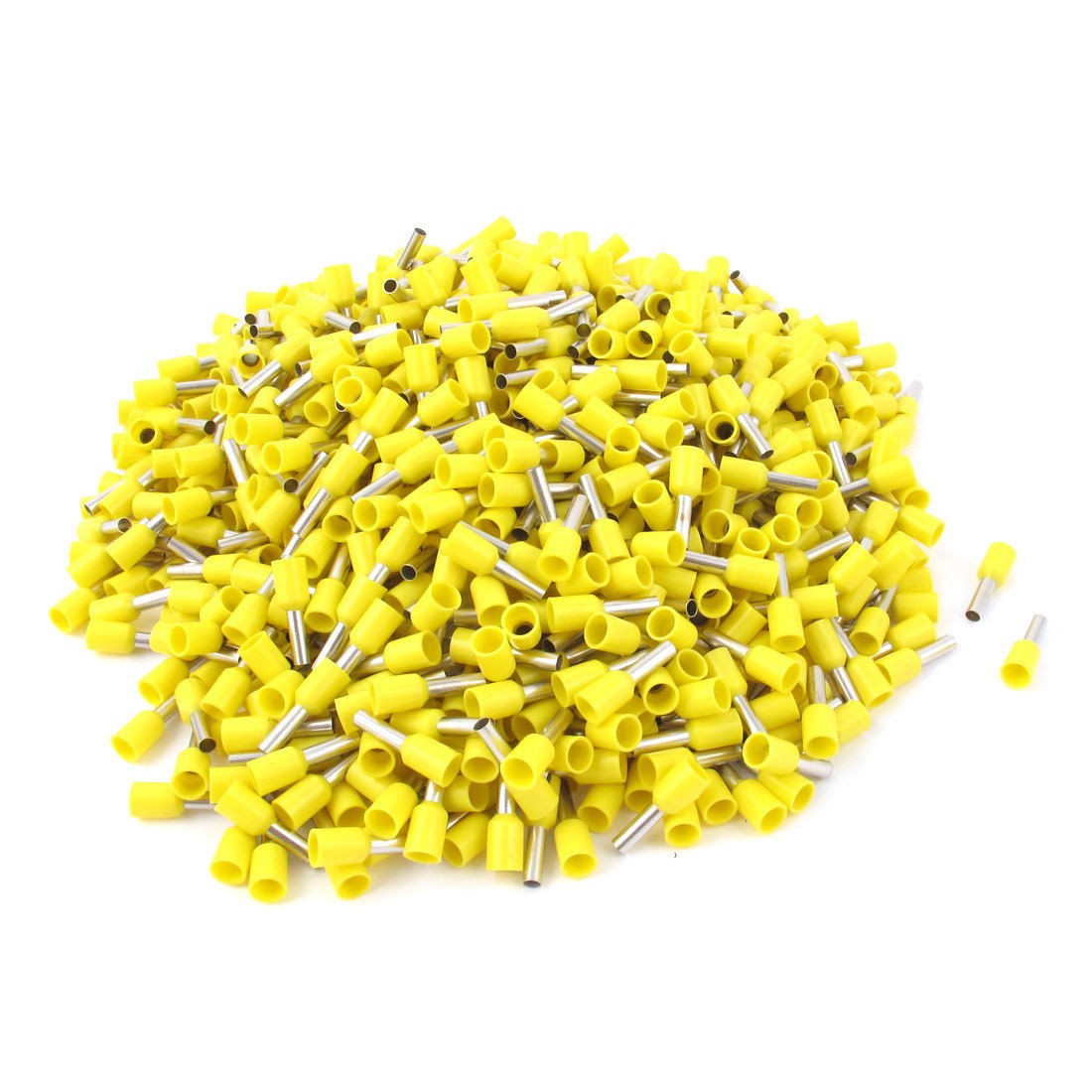 1000pcs E2508 Wire Crimp Connector Insulated Ferrule Pin Cord Terminal AWG14