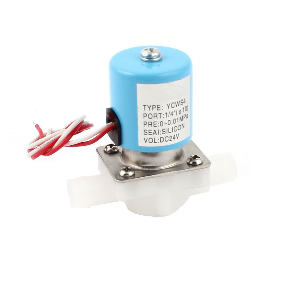 DC 24V Water Air Inlet Flow Switch Electric Solenoid Valve 1 4" Port