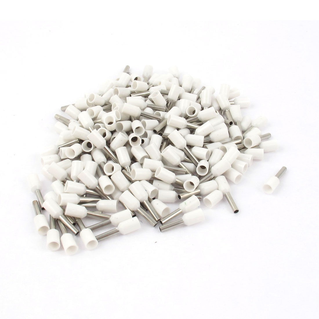 200pcs E1508 16AWG Insulated Ferrule Pin Cord End Terminal Crimp Connector White