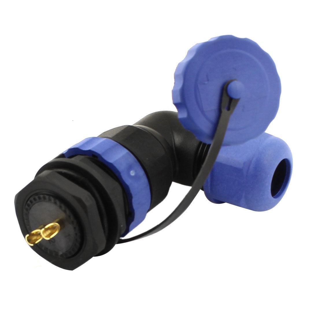 SD20 20mm 2 Pin 2P Elbow Waterproof Aviation Connector Plug Socket IP68