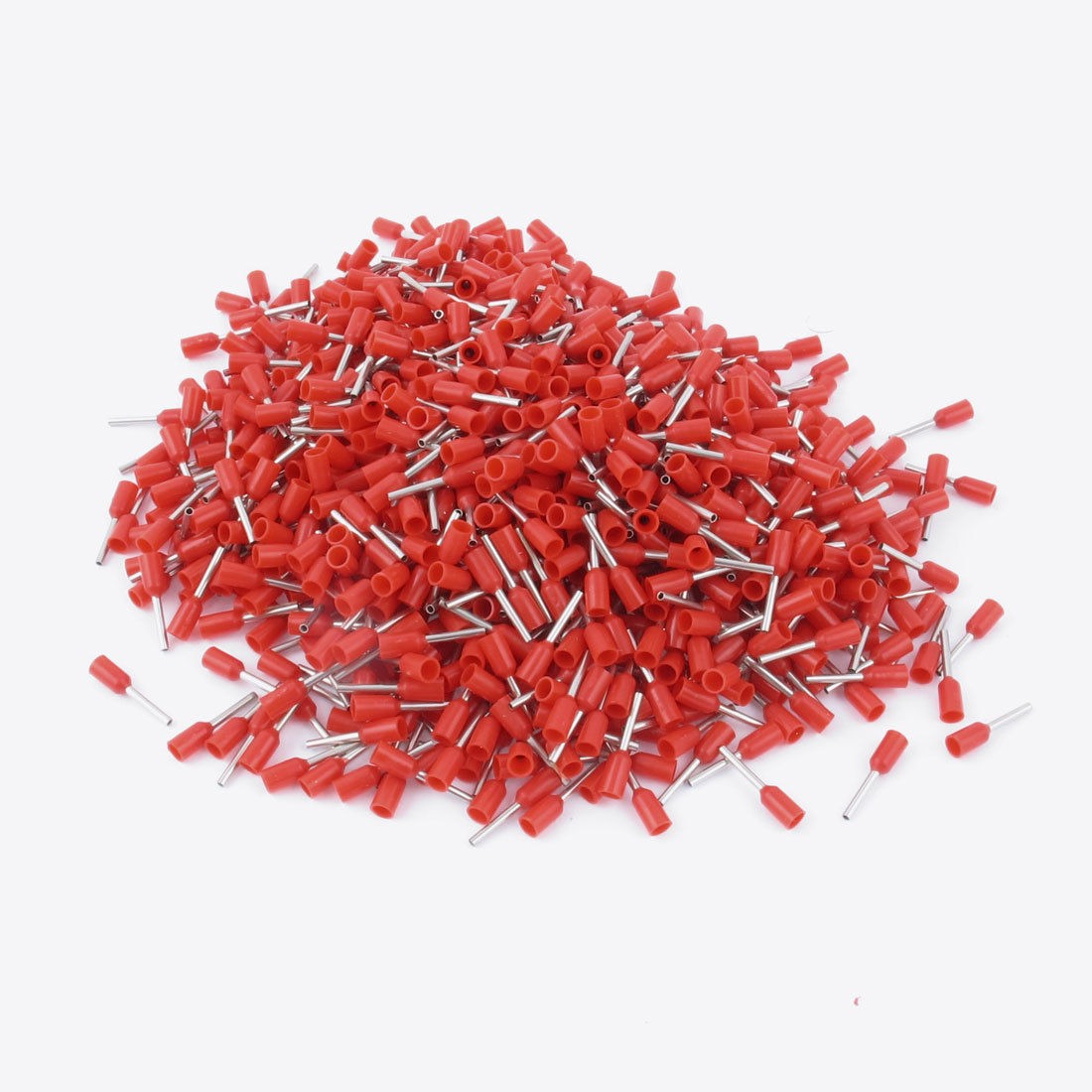 1000pcs E0508 Red Wire Crimp Connector Insulated Ferrule Pin Cord Terminal AWG22
