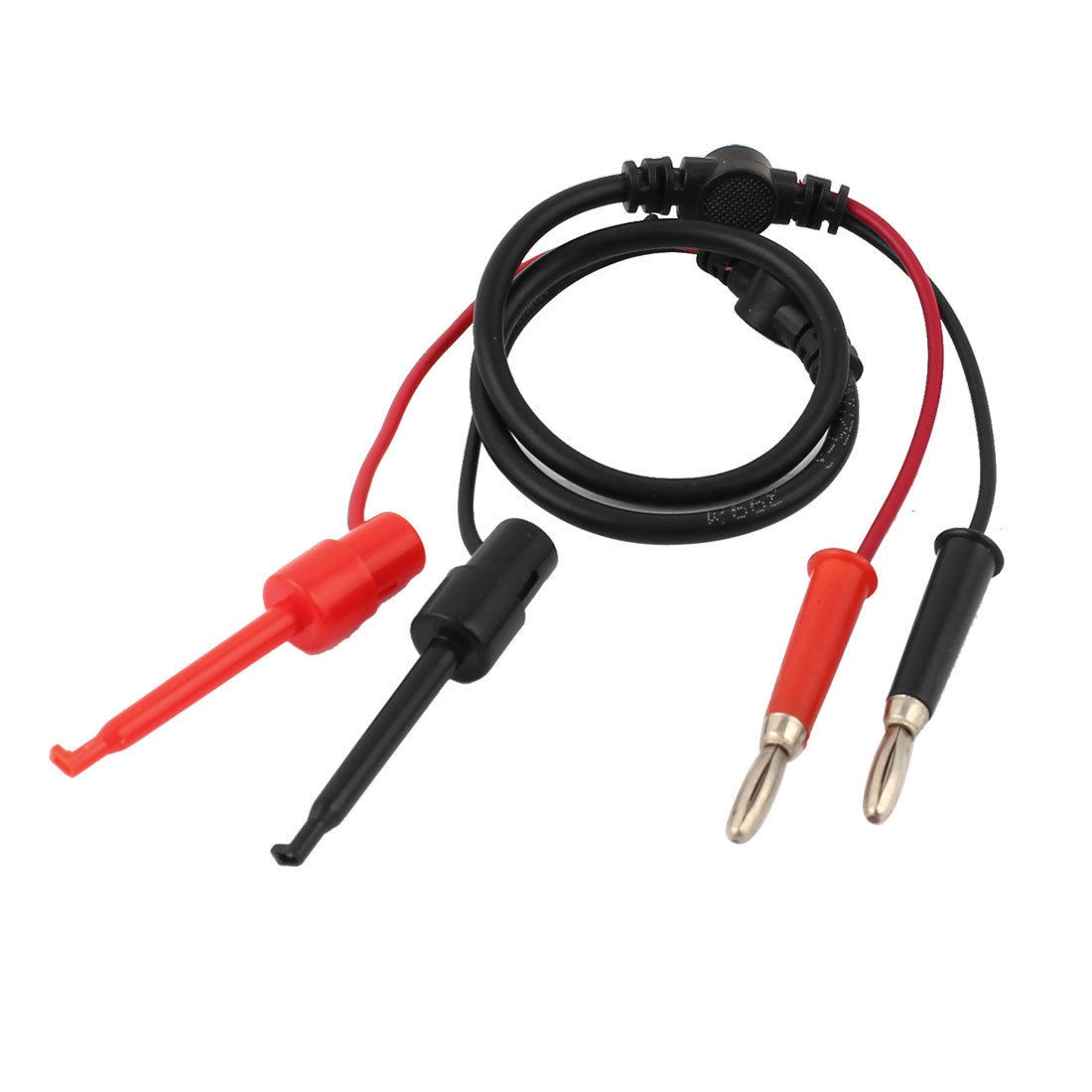 Multimeter Banana Male Plug to Test Hook Clip Probe Cable 60cm Long